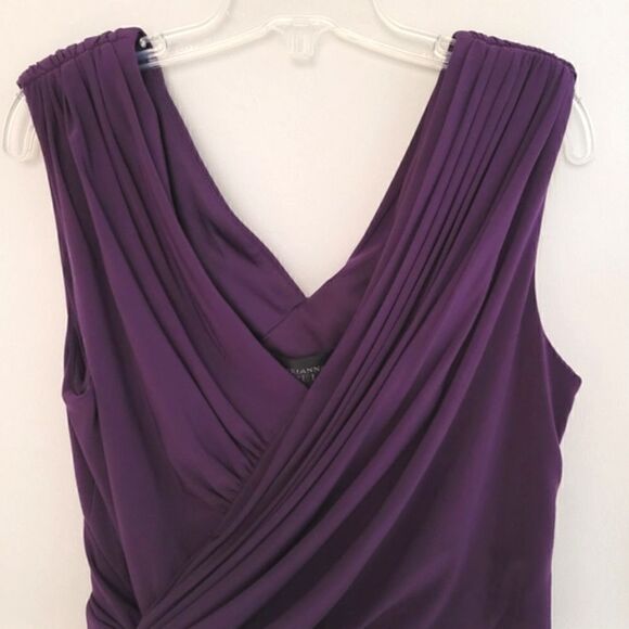 Adrianna Papell 💜 Ruching evening dress size Small - Picture 5 of 13